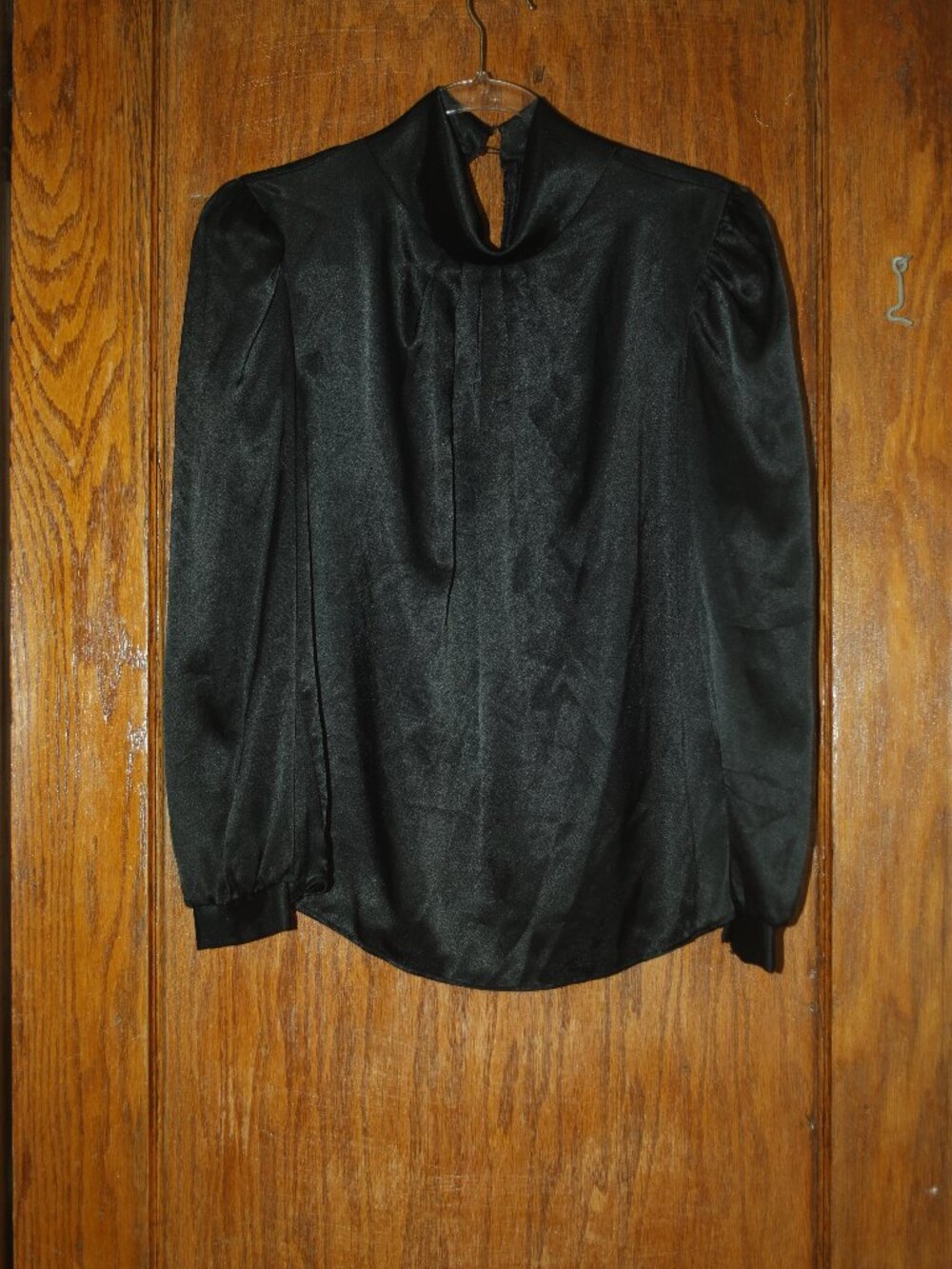 Vintage Silk High Neck Drapey Blouse Marnie West 90sfashion